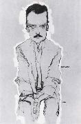 Egon Schiele Portrait of eduard kosmack painting